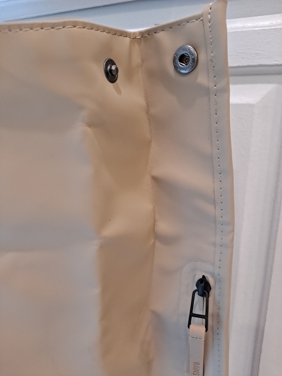 Rains Beige Roll-Top Rucksack Waterproof Backpack W/Black Straps Laptop Carryall main image 7